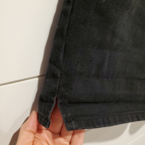 Vintage nevada sz 8 high waisted shorts black jean distressed grunge denim - Picture 12 of 16